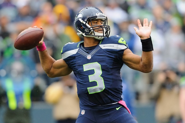 Russell Wilson, quarterback of the Seattle Seahawks.