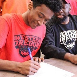 Malik Abdul-Haqq signs a National Letter of Intent to attend Western Oregon University.