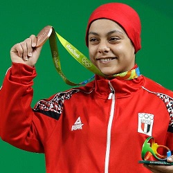 Ahmed's father and older brother were competitive weightlifters